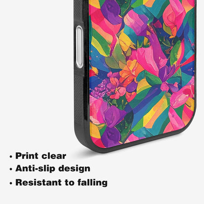 iPhone 16 Case — Polysexual Flag Color Theme Small Rainbow, Custom Print Case Cover