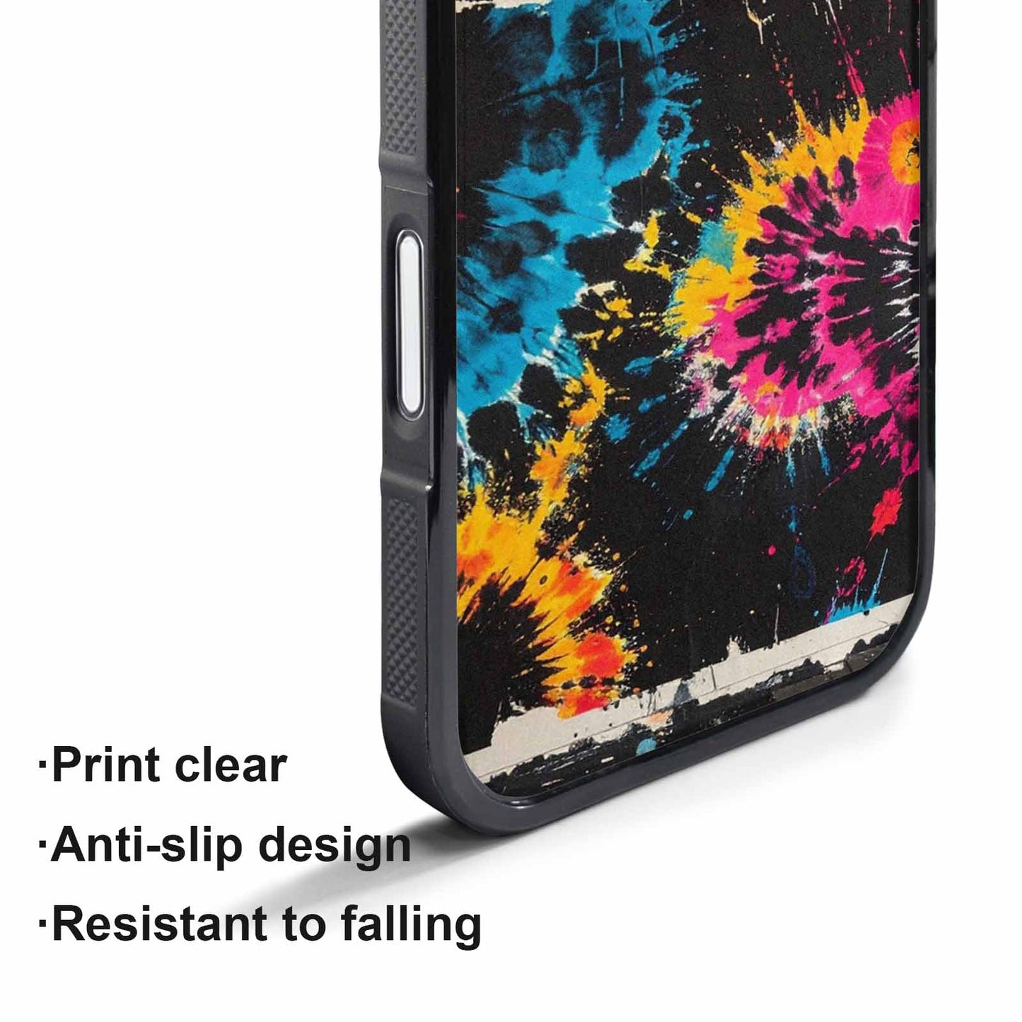 iPhone 17 Pro Max Case — Black And White Style Tie Dye, Unique Phone Case Design