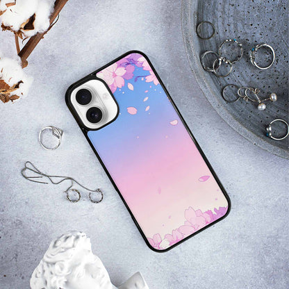 iPhone 16 Plus Case — Anime Cherry Blossom Custom, Unique Phone Case Design