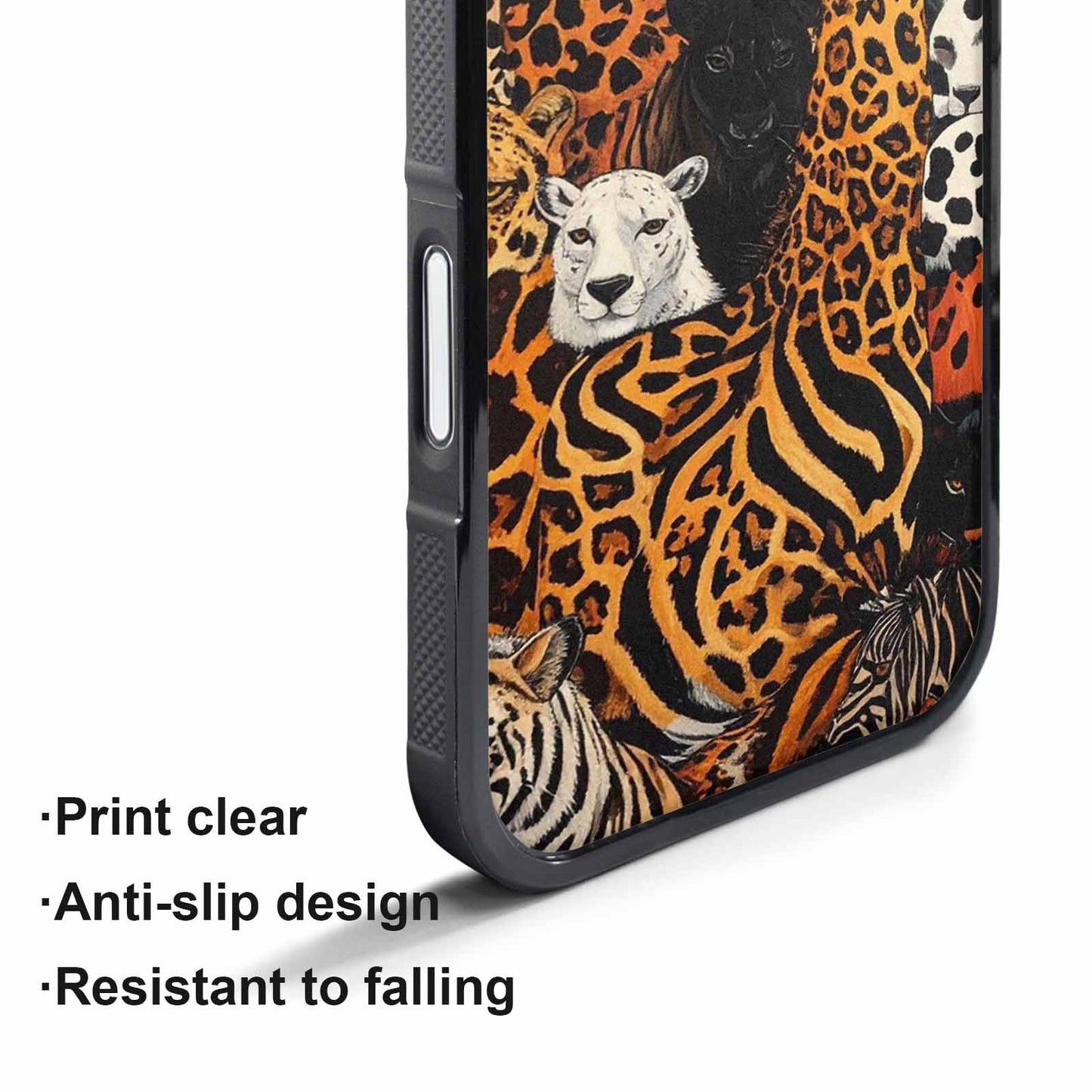iPhone 17 Pro Max Case — Small Animal Print Pattern, Animal Print, Custom Art Phone Cover