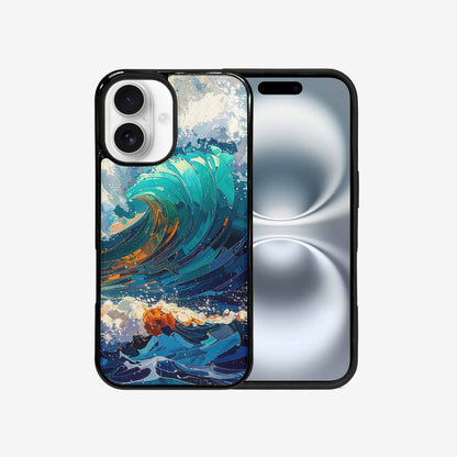 iPhone 16 Case — Wave Crest Splash Wave Crest Splash, Custom Art Phone Cover