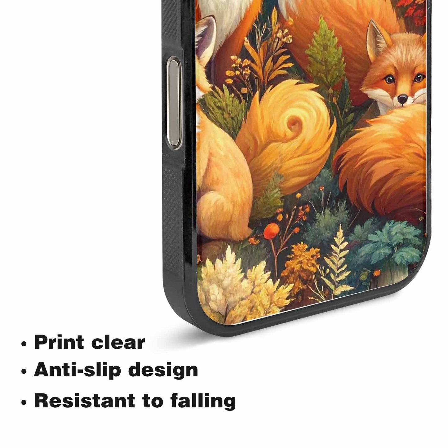 iPhone 15 Pro Max Case — Fox Forest Fox Forest Pattern Hundreds, Personalized Phone Case