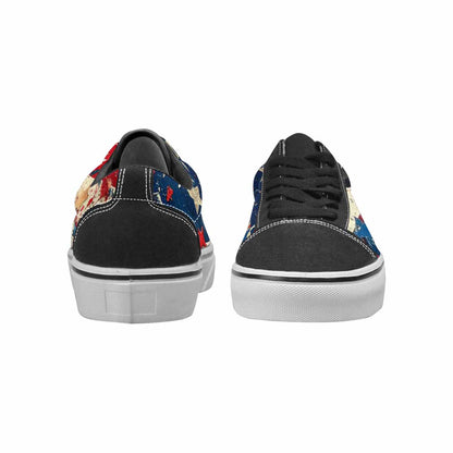 WOMEN'S Patriotic Stars Stripes Lace-Up Canvas Dreamcore Custom Shoes