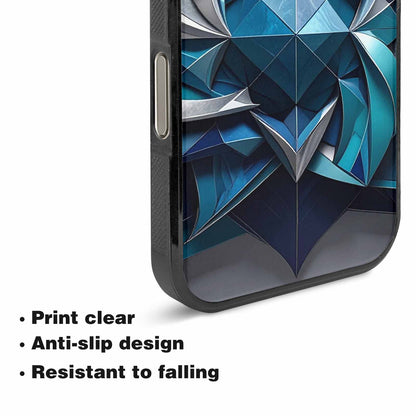 iPhone 16 Pro Case — Geometric Origami Art Pattern, Custom Printed Phone Case