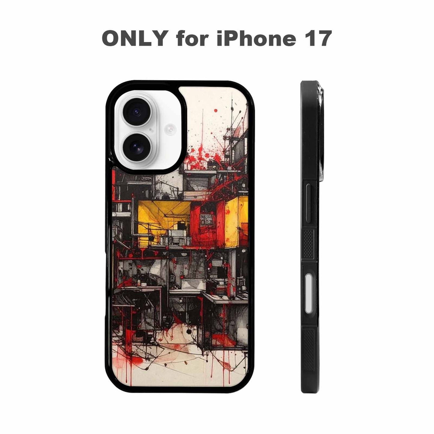 iPhone 17 Case — Liminal Space Fragment Black Galaxy Space, Customized Protective Case