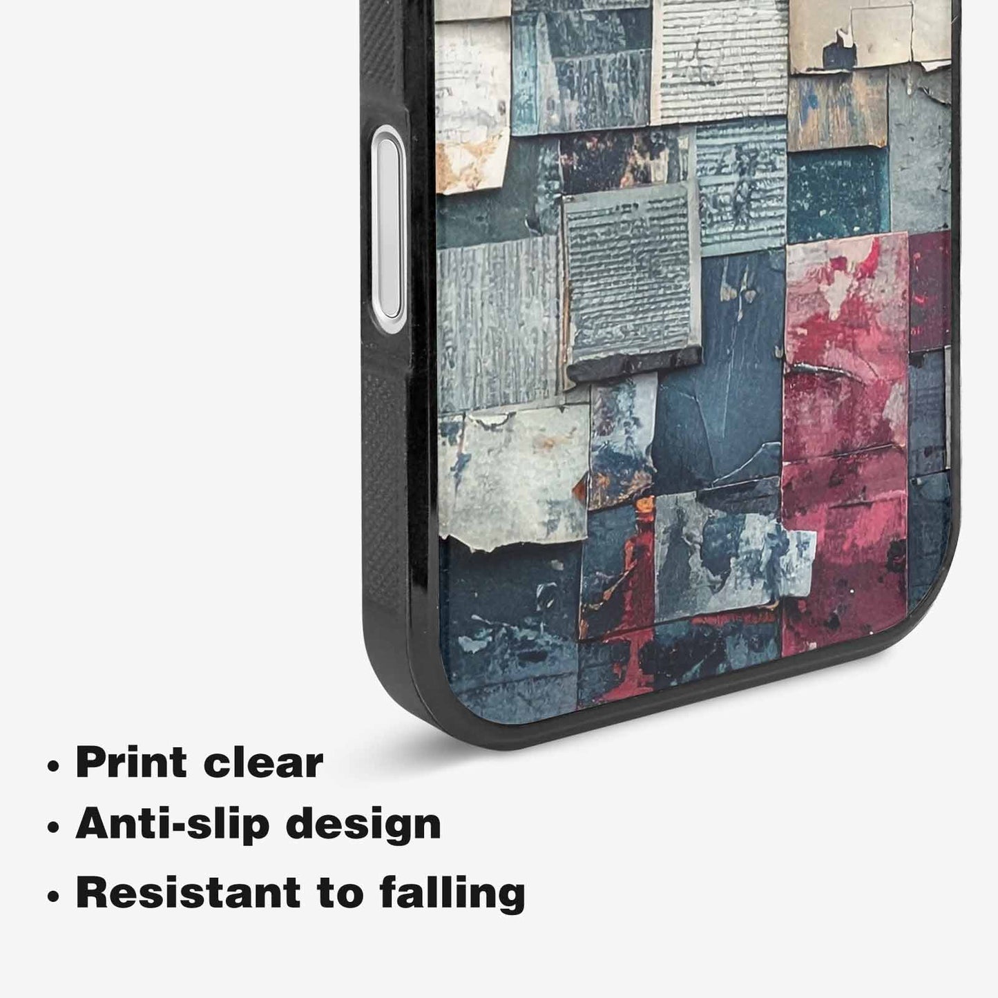 iPhone 16 Plus Case — Distressed Grunge Texture Pattern Hundreds Of, Original Design Phone Case