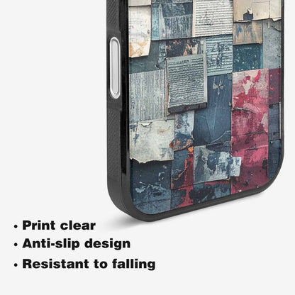 iPhone 16 Plus Case — Distressed Grunge Texture Pattern Hundreds Of, Original Design Phone Case