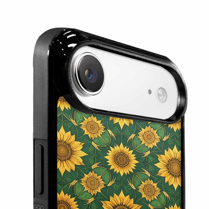 iPhone 17 Air Case — Sunflower Motifs Arranged In A Floral, Custom Printed Phone Case