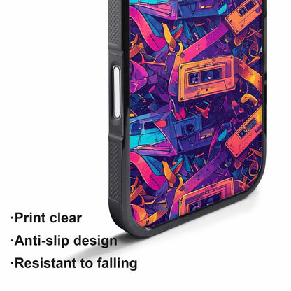 iPhone 17 Air Case — Retro Cassette Tape Pattern Hundreds Retro, Customized Protective Case