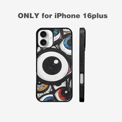 iPhone 16 Plus Case — Googly Cartoon Eyeballs, Custom Phone Case