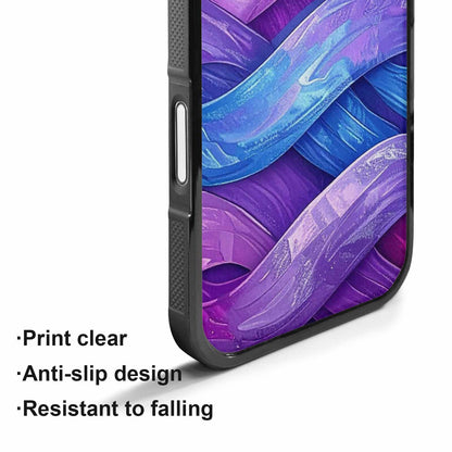 iPhone 17 Case — Bisexual Flag Color Theme Original Art, Custom Print Case Cover