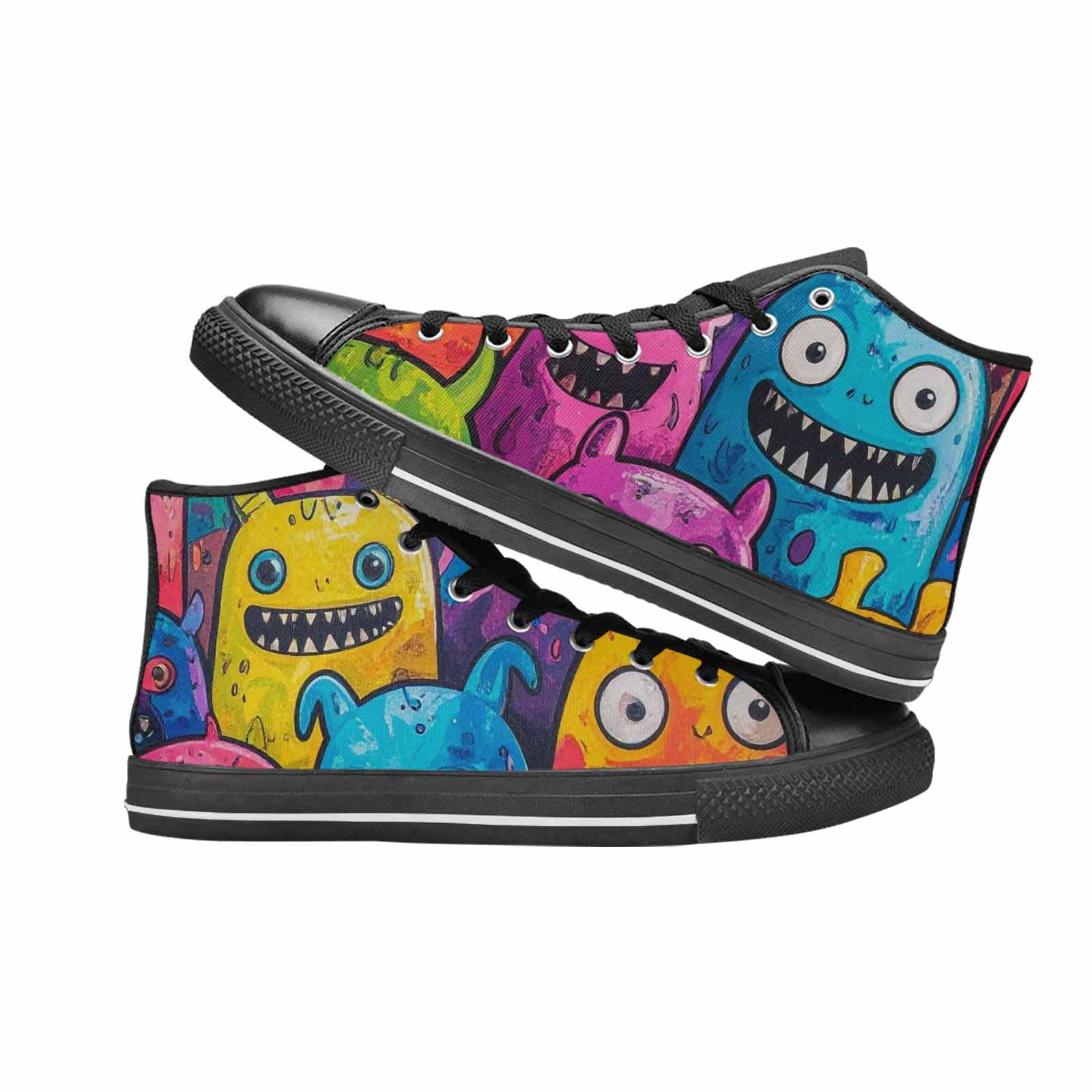 MEN'S Goofy Cartoon Monster High Top Canvas Aesthetic Shoes