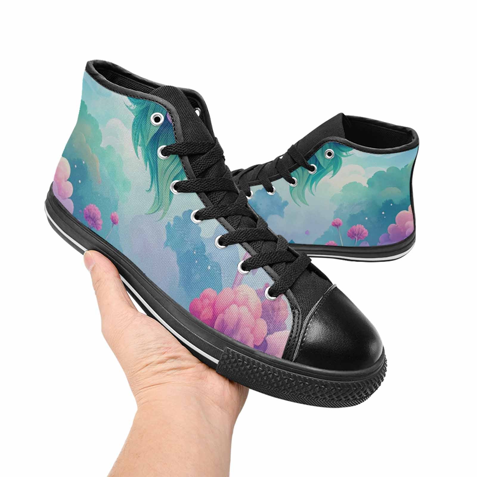 MEN'S Surrealist Dreamscape High Top Canvas Dreamcore Custom Shoes