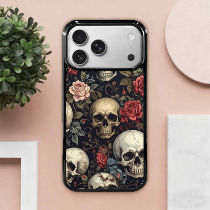 iPhone 17 Pro Max Case — Skulls Roses And Skulls Gothic Skulls, Unique Phone Case Design