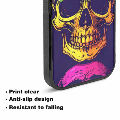 iPhone 15 Plus Case — Pride Flag Skulls Seamless Pattern Vibrant, Custom Made Phone Cover