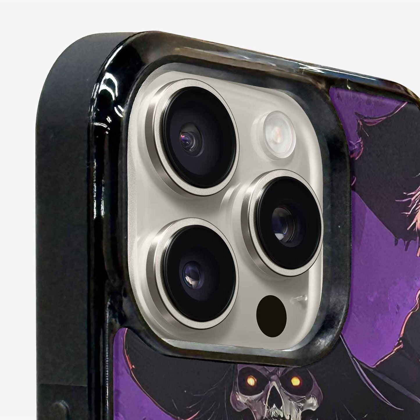 iPhone 16 Pro Case — Scary Horror Halloween Art Print Edge, Unique Phone Case Design