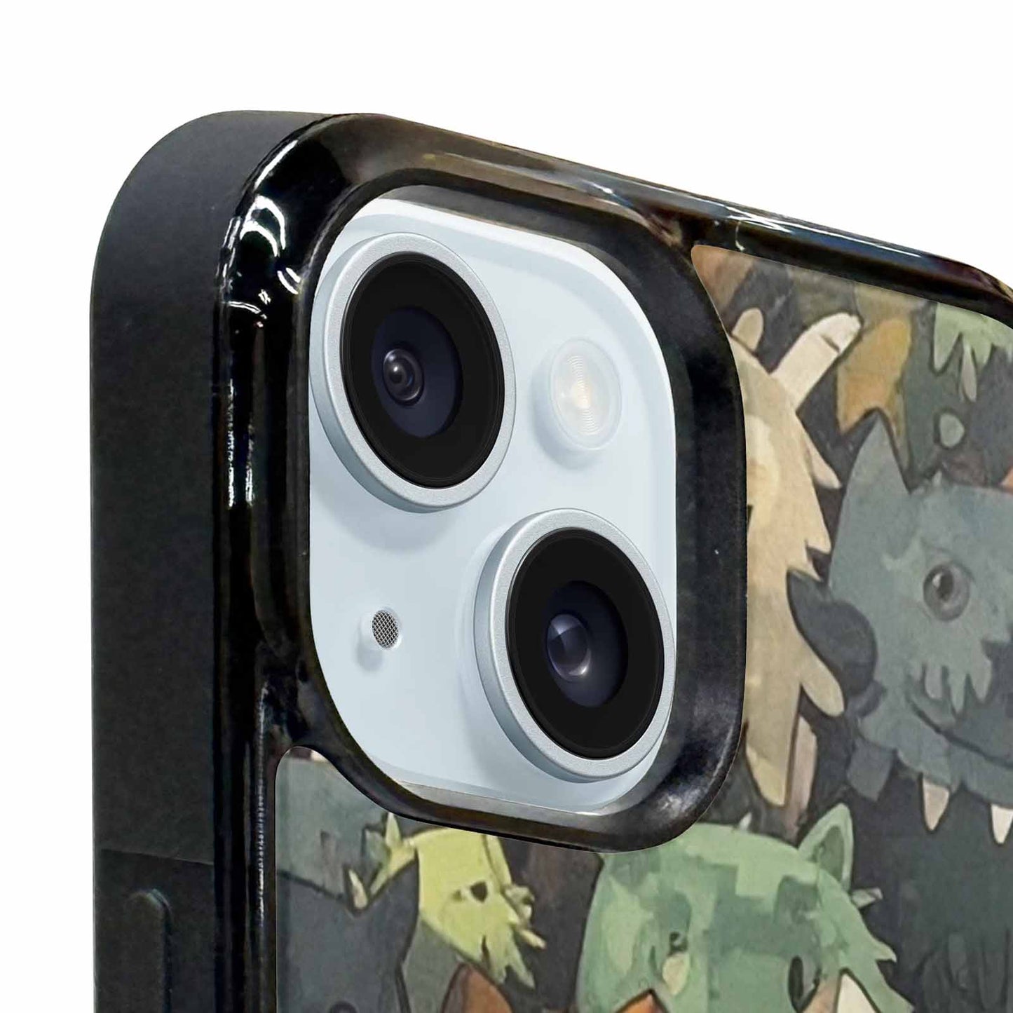 iPhone 15 Plus Case — Monsters Camomonsters Pattern D6o, Custom Phone Case