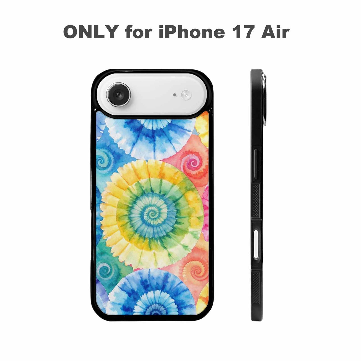 iPhone 17 Air Case — Small Tie Dye Swirl Pattern Tie, Custom Phone Case