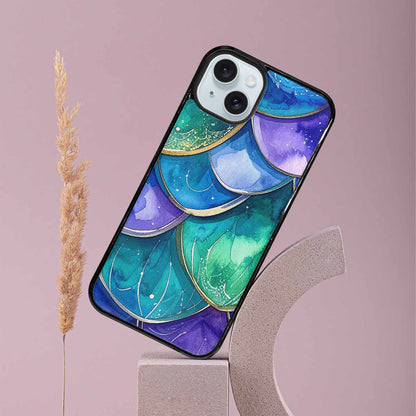 iPhone 15 Plus Case — Mermaid Scale Art Pattern, Original Design Phone Case