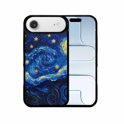 iPhone 17 Air Case — Swirling Deep Blue Night Sky Galaxy, Custom Art Phone Cover