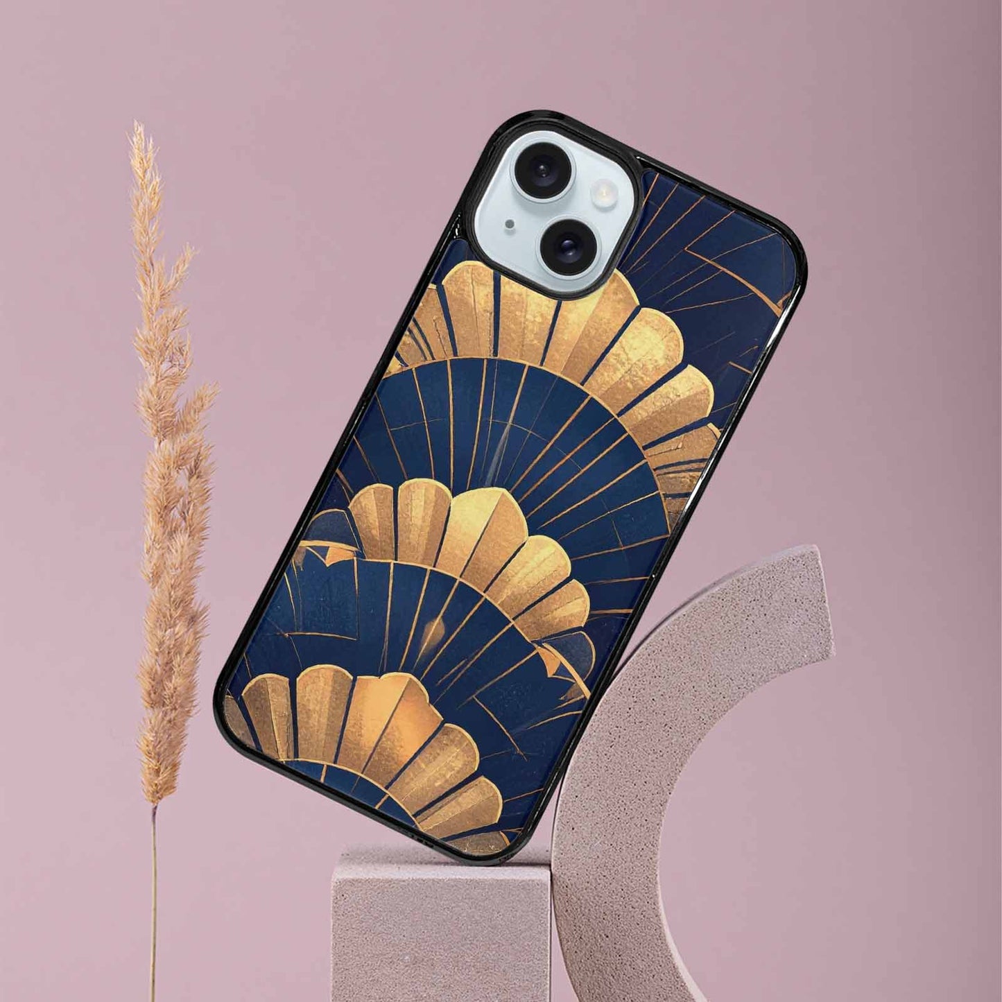 iPhone 15 Plus Case — Art Deco Illustration Pattern, Custom Art Phone Cover