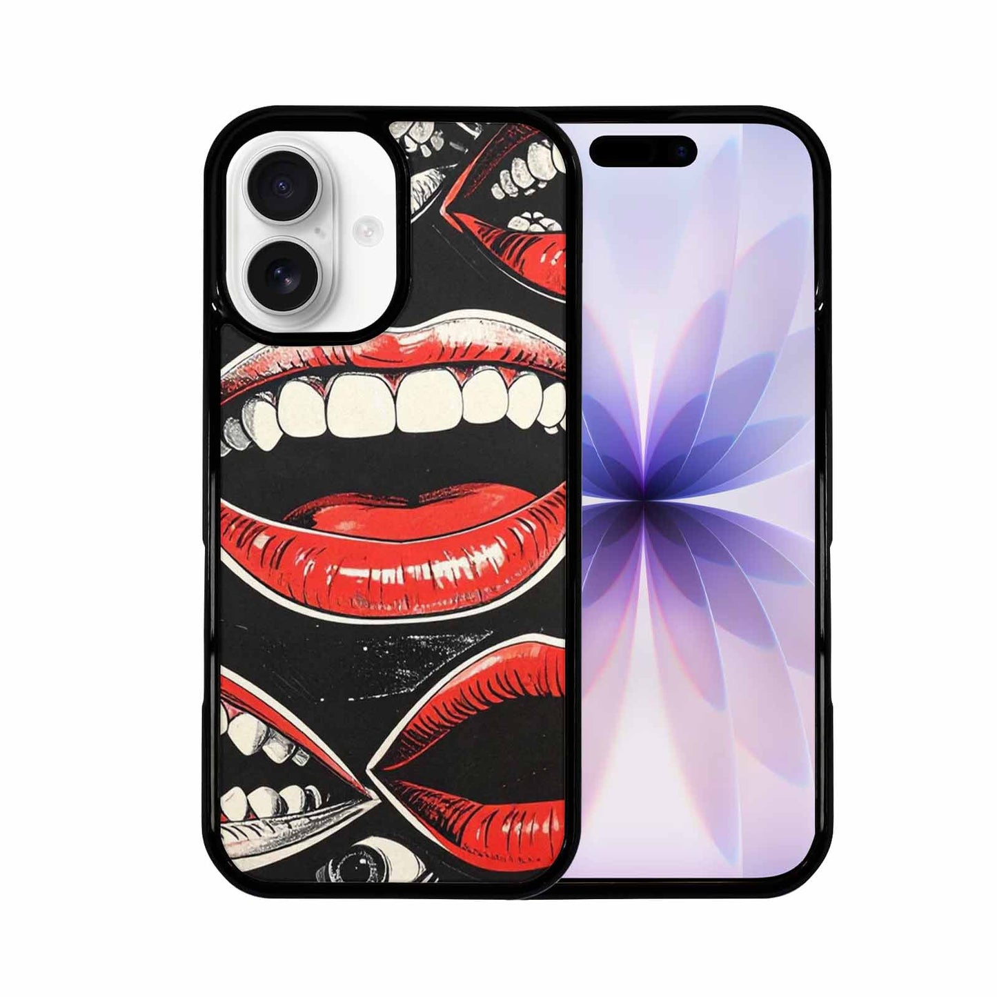 iPhone 17 Case — Googly Cartoon Mouths Cartoon Cute, Custom Printed Phone Case
