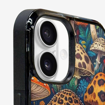 iPhone 16 Case — Mushrooms Pattern Hundreds Of 0x7, Custom Phone Case
