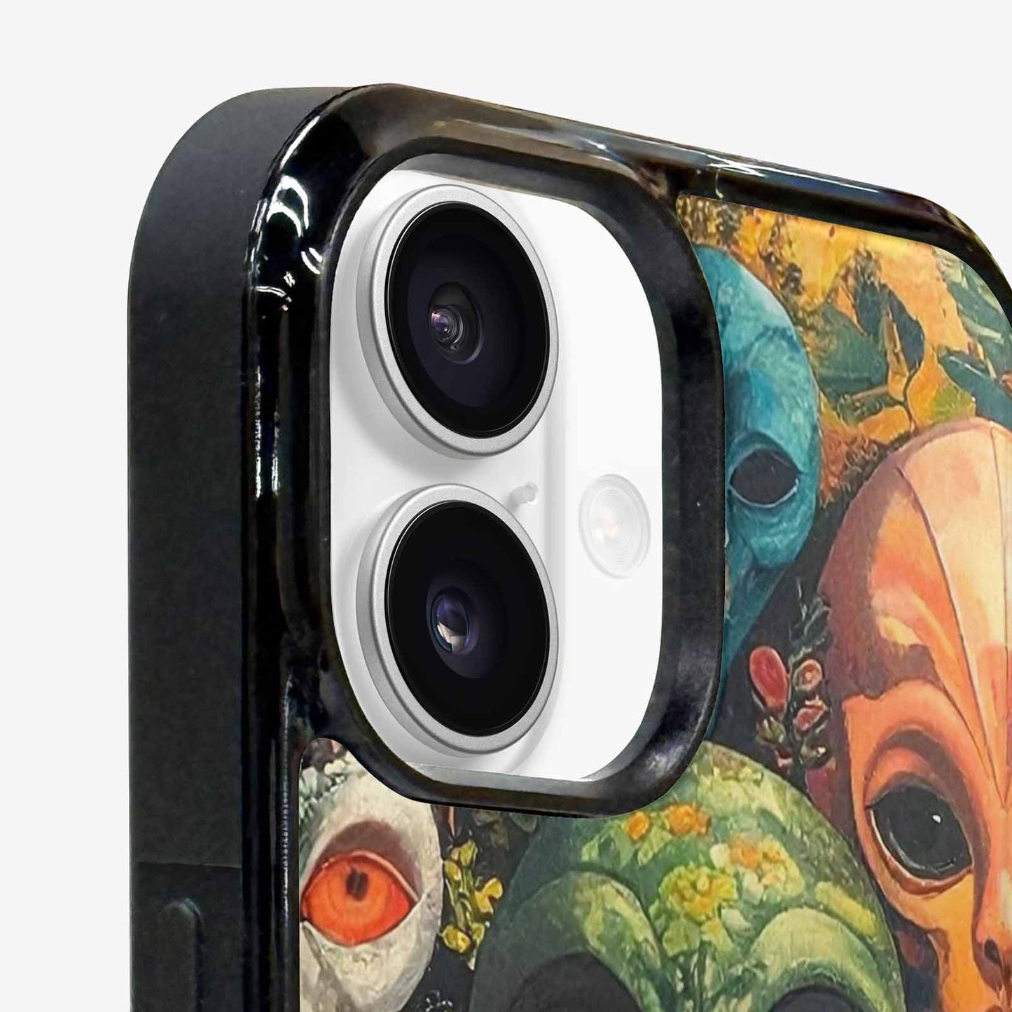 iPhone 16 Plus Case — Aliens Pattern Hundreds Of Sma Bav, Custom Printed Phone Case
