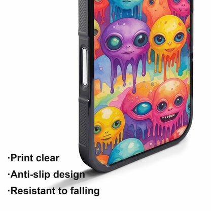 iPhone 17 Pro Case — Aliens Tie Dyemelting Aliens P Tie, Custom Made Phone Cover