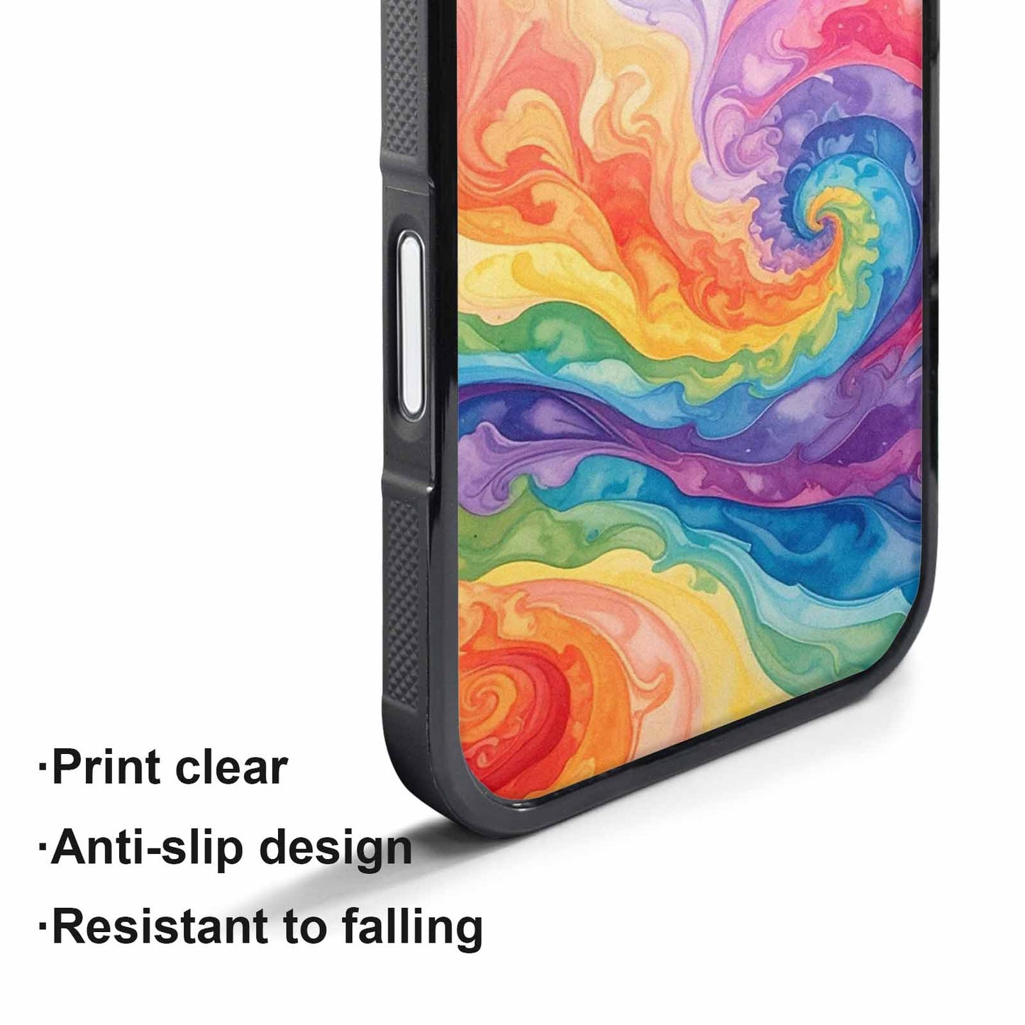 iPhone 17 Pro Max Case — Tie Dye Swirls Tie Dye Tie, Custom Designed Case Cover