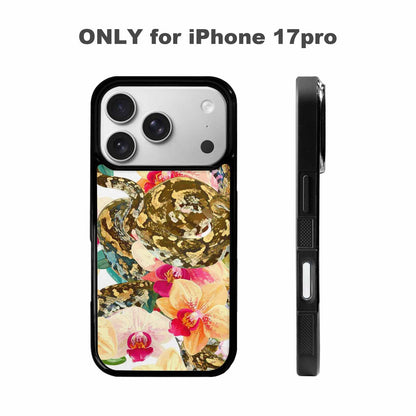 iPhone 17 Pro Case — Snakes Print Floral Seamless Pattern Floral, Custom Phone Case