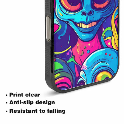 iPhone 15 Pro Max Case — Alien Ufo Cartoon, Custom Made Phone Cover