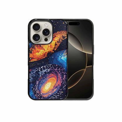 iPhone 16 Pro Case — Galaxy Snake Print Custom, Custom Phone Case