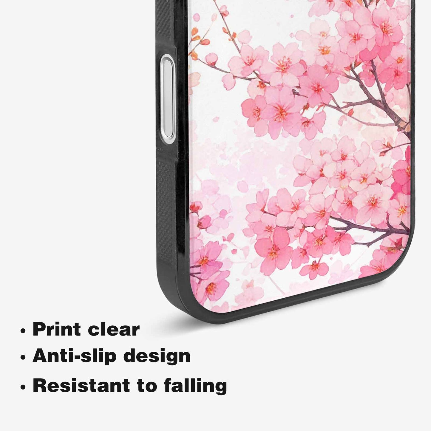 iPhone 16 Case — Cherry Blossom Branch Cherry Blo Bir, Original Design Phone Case