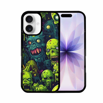 iPhone 17 Case — Toxic Radioactive Creature Pattern Original Art, Original Design Phone Case
