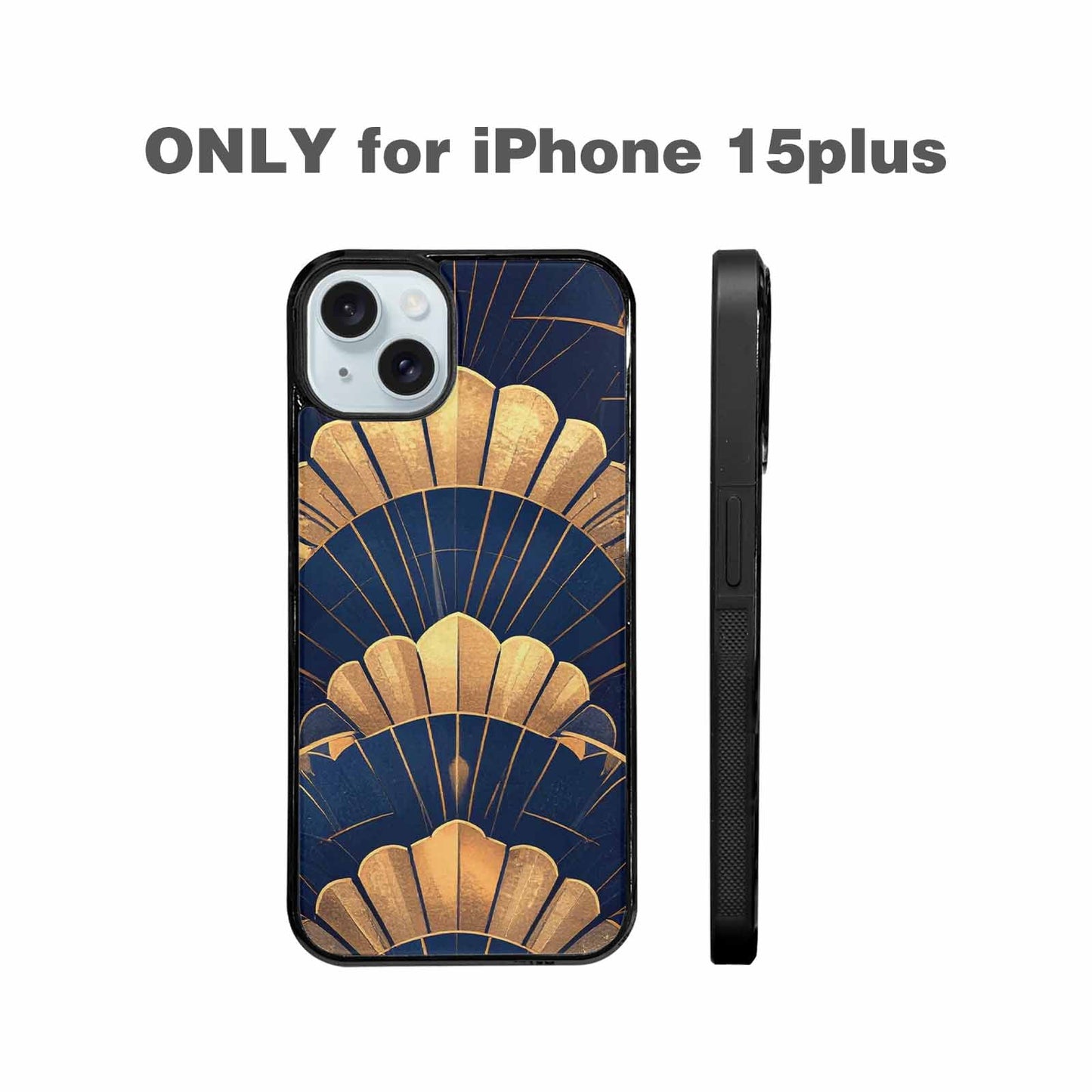 iPhone 15 Plus Case — Art Deco Illustration Pattern, Custom Art Phone Cover