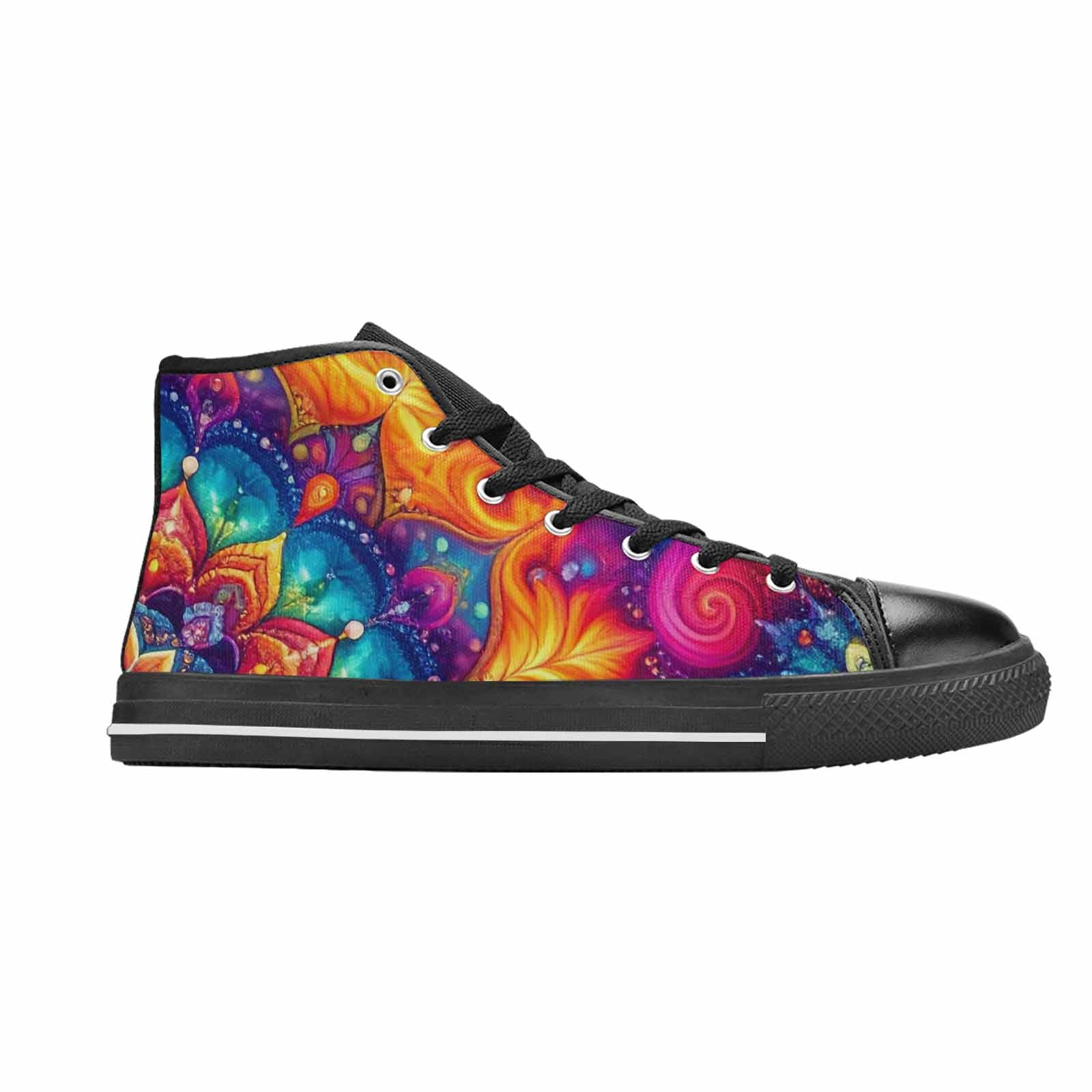 MEN'S Tie Dye Mandala High Top Canvas Grunge Shoes