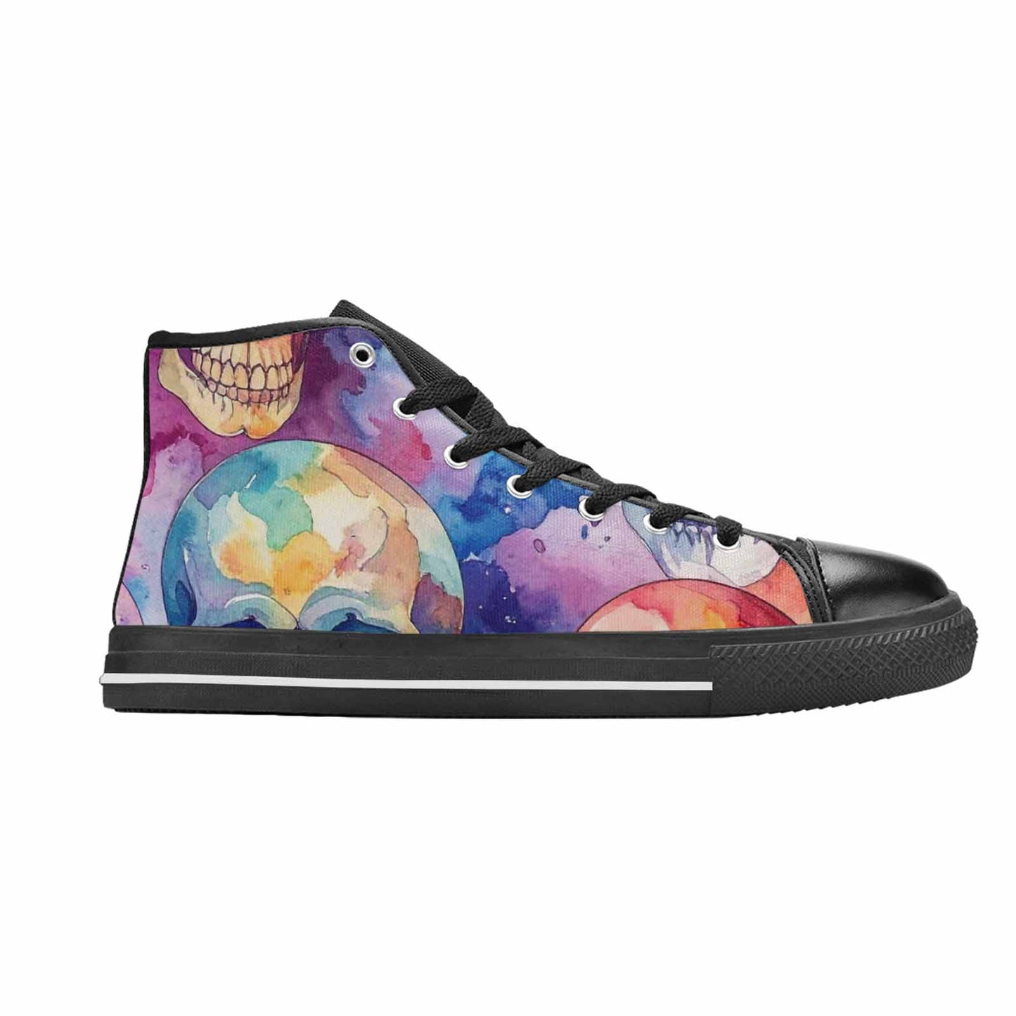 MEN'S Kulls - Watercolor High Top Canvas Y2K Custom Sneakers