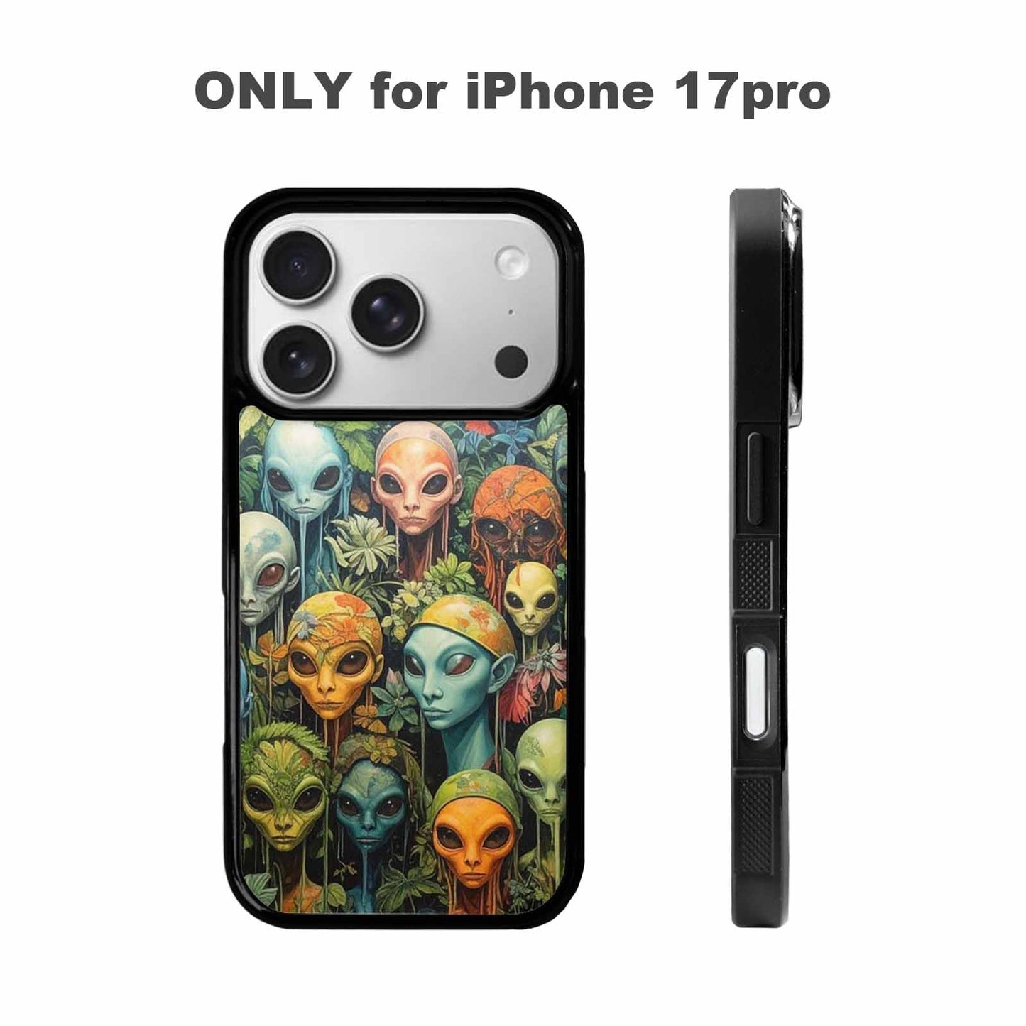 iPhone 17 Pro Case — Aliens Pattern Hundreds Of Sma Alien, Custom Phone Case
