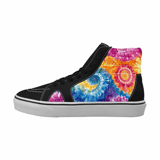WOMEN'S Tie Dye Swirl High Top Canvas Cottagecore Sneakers