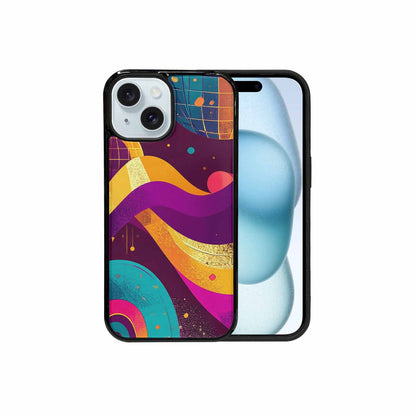 iPhone 15 Case — 1970s Disco Art Pattern, Custom Phone Case