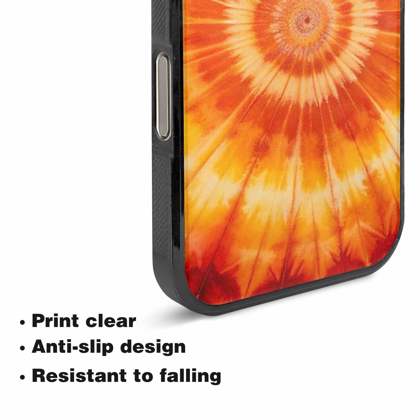 iPhone 16 Pro Max Case — Ombre Tie Dye Warm, Personalized Phone Case
