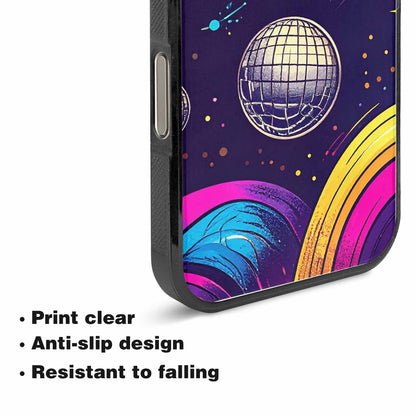 iPhone 15 Pro Max Case — 1970s Disco Cartoon Art Pattern, Unique Phone Case Design