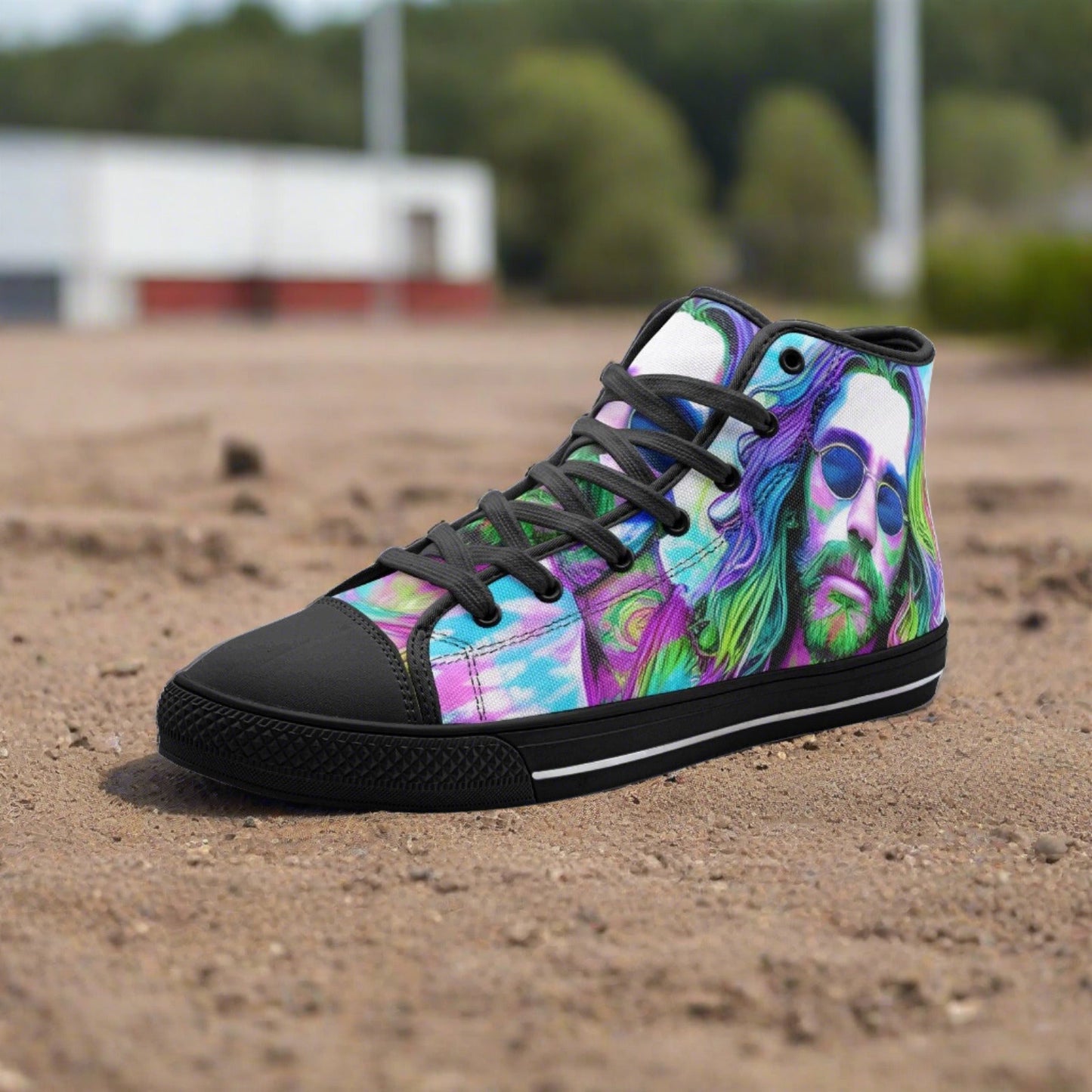 Celtic Red Gold Vivid Bold Art - Freaky Shoes | Custom Art Sneakers