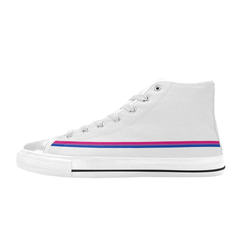 WOMEN'S Cc Pride Lgbt Bi High Top Canvas Dreamcore Custom Shoes
