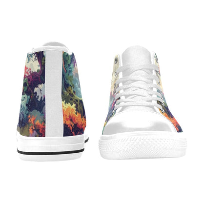 Camo Design 1 Kids' High Top Canvas Shoes