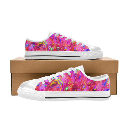 WOMEN'S Cc Acid Bath Art Canvas Y2K Custom Shoes