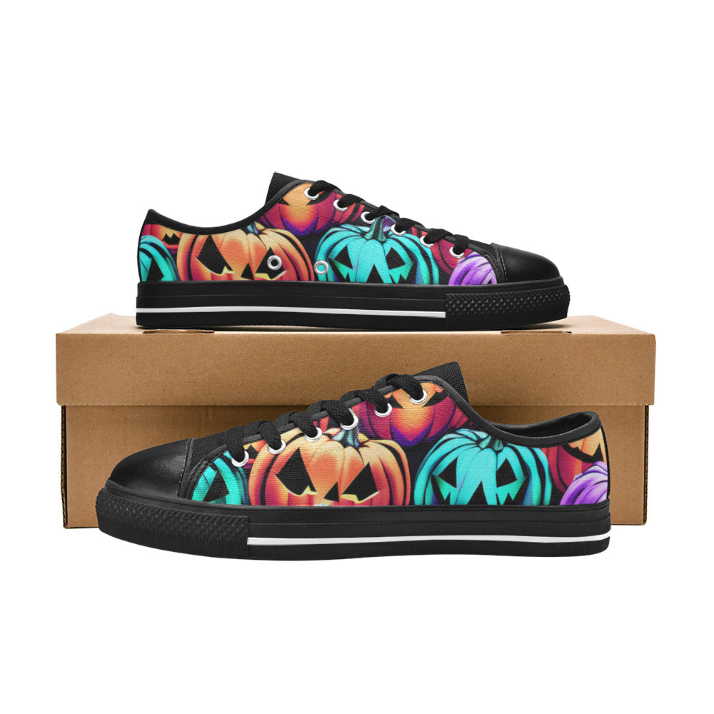 MEN'S Halloween Art 4 Canvas Grunge Custom Shoes