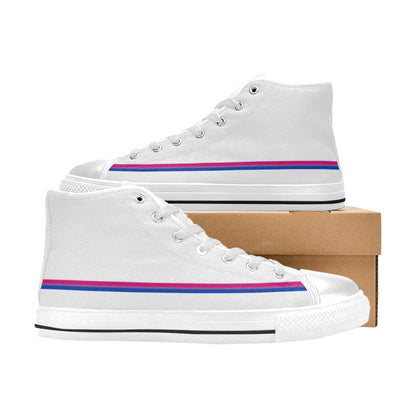 MEN'S Cc Pride Lgbt Bi High Top Canvas Dreamcore Custom Shoes