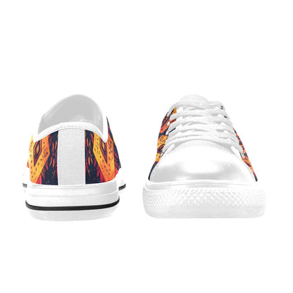 Wild Tribal Ripple 2 Kids' Low Top Canvas Shoes